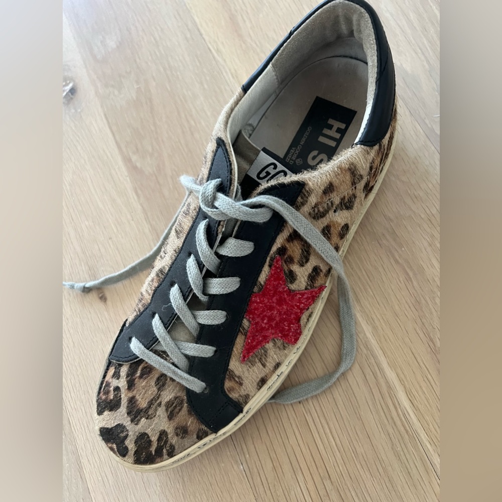 Leopard Golden Goose Sneakers